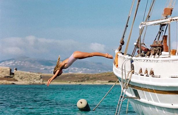 Full Day Cruise from Corfu in Classic Wooden Vessel, Swim & BBQ