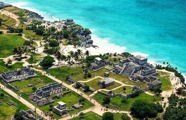 Private Tour to Tulum Ruins, Swim with turtles and Cenote Cave