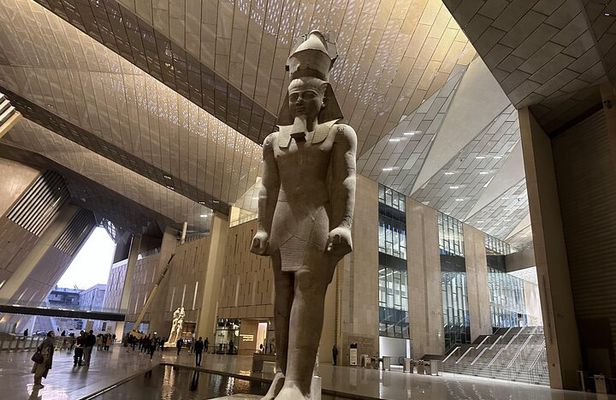 Full Day The Grand Egyptian Museum & Giza Pyramids With Lunch