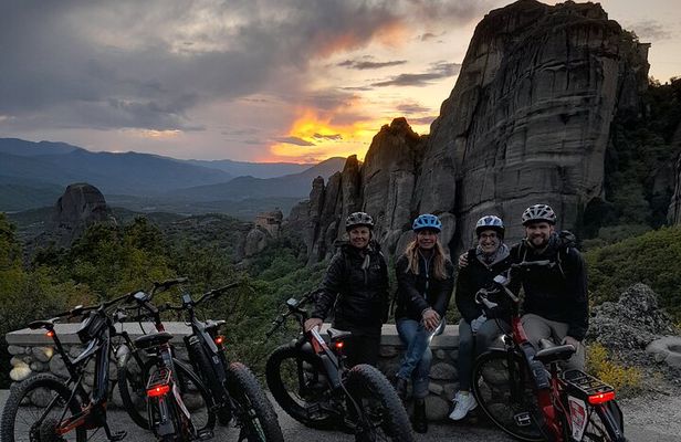 Sunset Meteora Tour on E-Bike