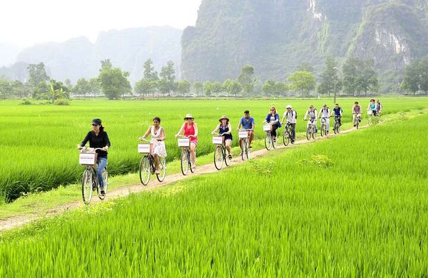 Ninh Binh 1 day trip with Hoa Lu- Tam Coc boat & Cycling village