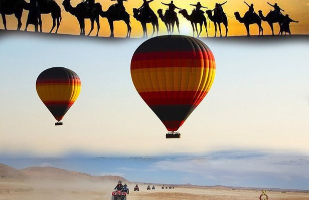 Pick an outdoor Activity: Balloons, QUAD, Camel Ride, Sahara Trip
