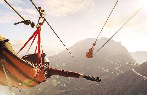 Ras Al Khaima Jebel Jais Zipline World's Largest with Transfer