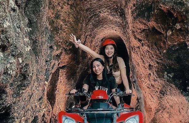 Quadbike Adventure with Tunnel and Waterfall Tour in Bali