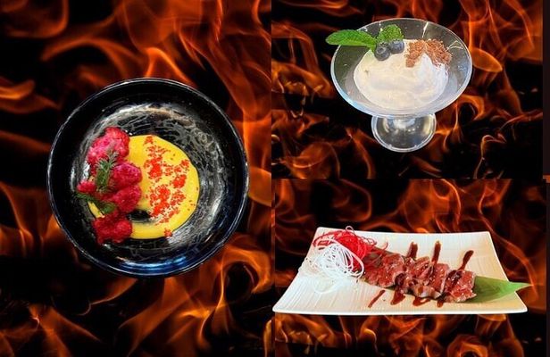 7 Courses Teppanyaki Tasting Menu with Fire Show