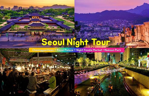 Seoul Night Tour (Gwangjang Market, Royal Palace and Naksan Park)