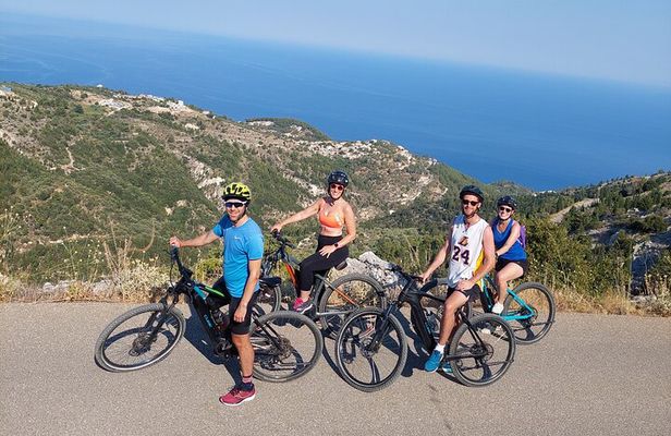 E-Mountain Bike Tour to the Roof of Lefkada Island 