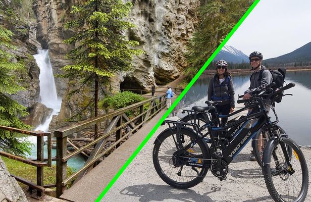 eBike and Hike Banff to Johnston Canyon small group guided program