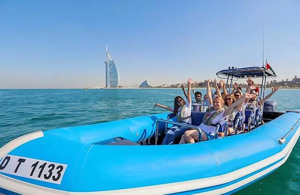90 Minutes Amazing Speedboat Rib Tour Dubai Experience