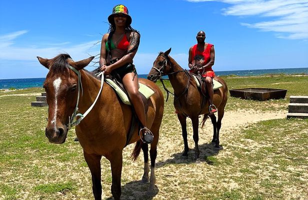 Bamboo Rafting & Horseback Ride n Swim Guided Tour In Montego Bay