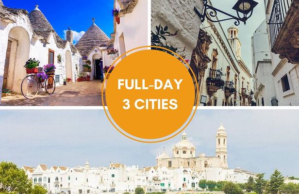 Alberobello, Martina Franca and Locorotondo Guided Tour from Bari