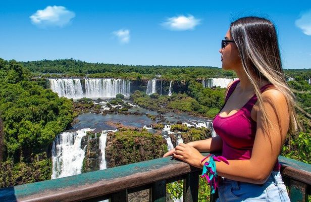 Shared Group: Brazilian Falls with Boat Tour and Tickets Included