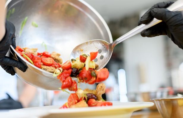 Santorini Cooking Lesson with Chef and a Bottle of Wine