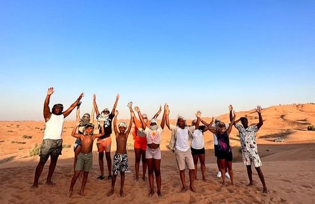 Dubai Anytime Short Desert Visit with Camel and Sandboarding