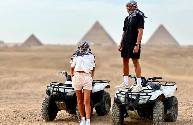 Giza pyramids,Sphinx, ATV bike,Camel ,Dinner Cruise&Shopping tour