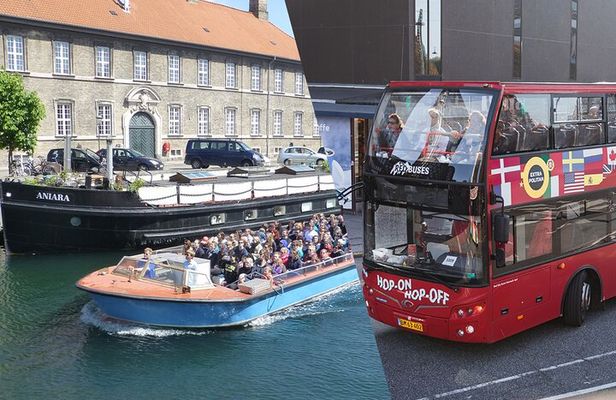 Copenhagen Hop-on Hop-Off Bus with Boat Option