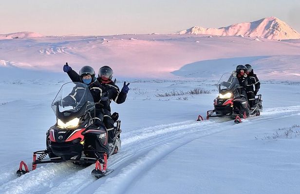 Snowmobile Tour by Lake Mývatn
