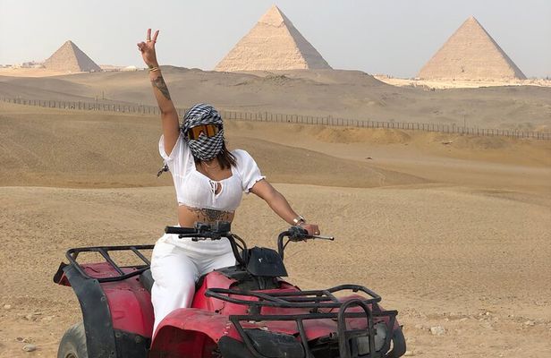 1 Hour ATV at Giza Pyramids from Cairo