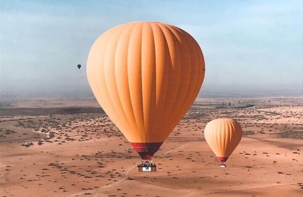 Atlas Mountains Hot Air Balloon Ride from Marrakech with Berber Breakfast and Desert Camel Experience