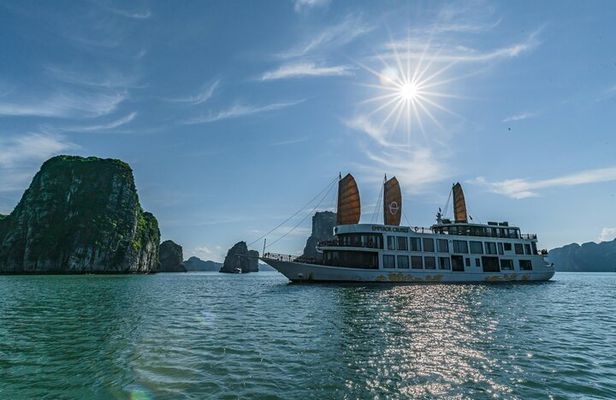 Emperor Cruises Experience 2 Days 1 Night in Halong Bay.
