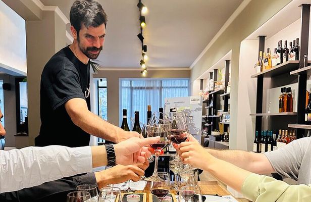 Greek Wine Tasting with Acropolis view