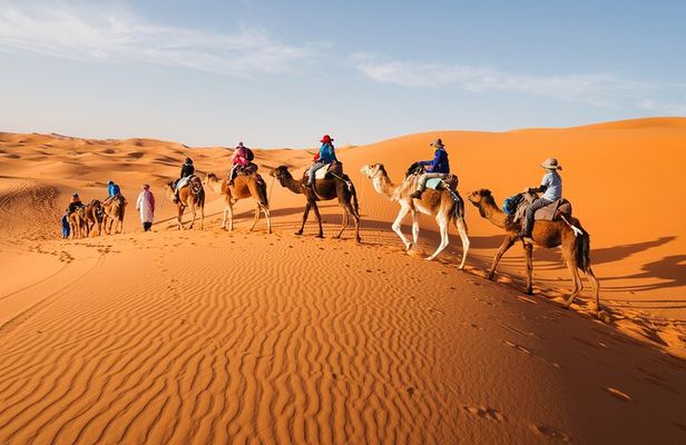 Fes to Sahara Desert 2-Day Tour: Camel Trek, Berber Camp & Sunset