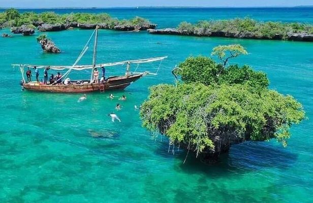 Kwale Island Dhow Sailing Tour from Zanzibar with Seafood Lunch