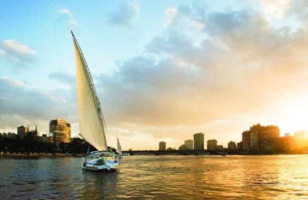  Short Felucca Boat on the Nile in Cairo