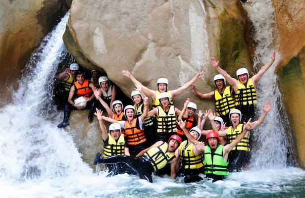 Rafting, Zipline & Canyoning with Lunch & Transfer from Alanya