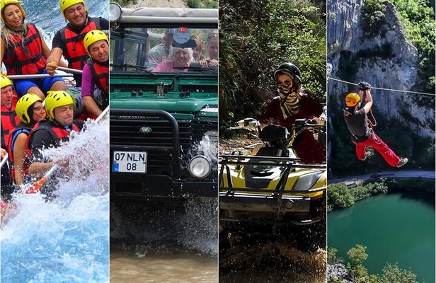 Antalya Super Combo W/Rafting ,Jeep Safari ,Quad Biking & Zipline