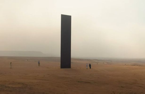 West Of Qatar, Mushroom Rocks, Camel Racing Track, Richard Serra