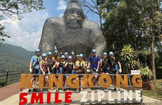Kingkong Smile Zipline Adventure Tour From Chiang Mai