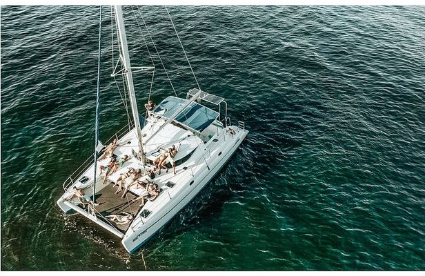 Private catamaran sailing sunset tour & snorkeling from Tamarindo