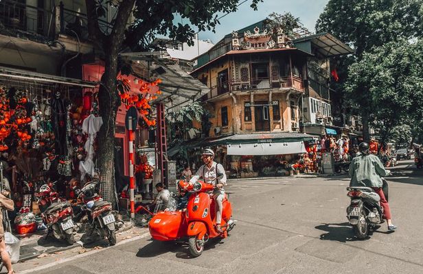 Small Group Vespa Sidecar Tour in Hanoi