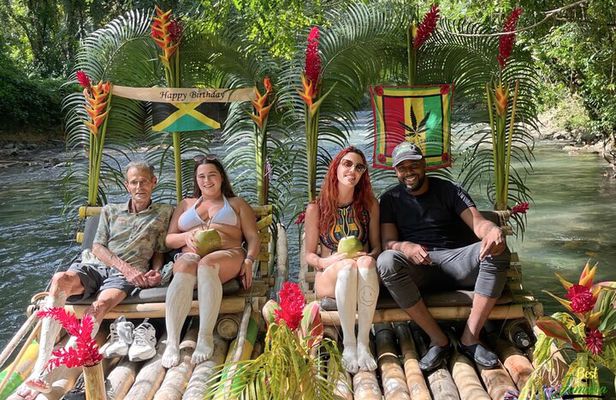 Private Bamboo Rafting, Limestone Massage and Hip Strip Tour