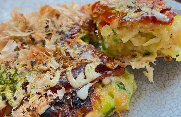 Small-Group Osaka-Style Okonomiyaki Cooking Class