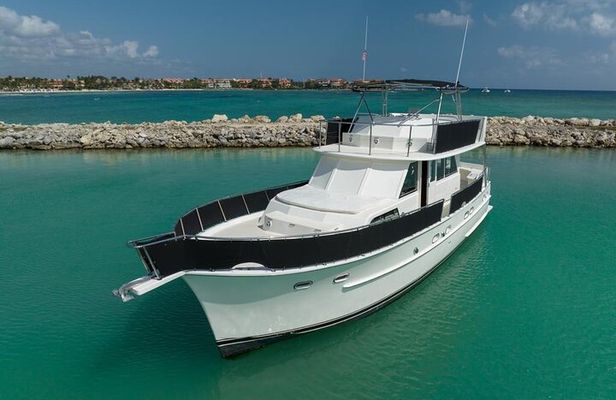 2 Hour Sunset-53' Hatteras Tulum, Playa Del Carmen, Riviera Maya