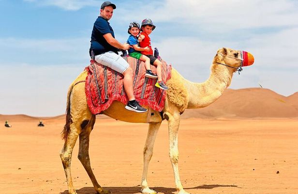 Dubai: Desert Camel Ride with Live Shows & BBQ Buffet Dinner