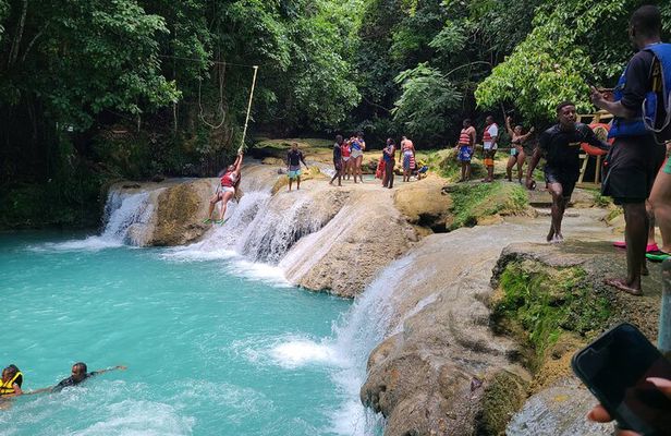 Dunn's River Falls & Blue Hole from Montego Bay or Falmouth