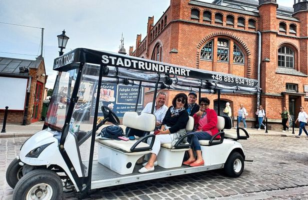 Gdańsk: City Sightseeing Tour by Buggy/Golf Cart LIVE GUIDED 1H