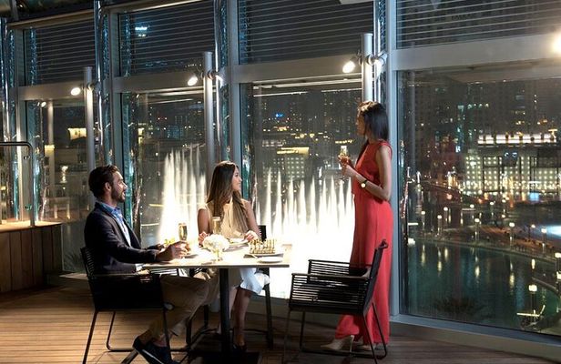 Dubai Night Tour: Burj Khalifa Ticket and The Burj Club Meal