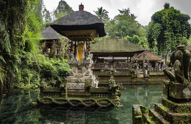 Sacred Places of Bali. Purification Ceremony in Indonesia
