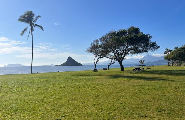 Paddle boarding and hiking adventure at Mokoli'i Island.