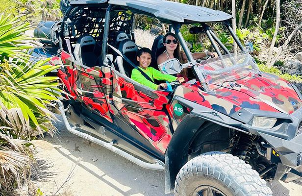 Private Jeep & Polaris RZR: San Gervasio Mayan Ruins & Snorkeling
