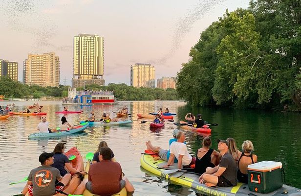 Downtown Austin Giant Paddleboard Sunset Tour with Bats