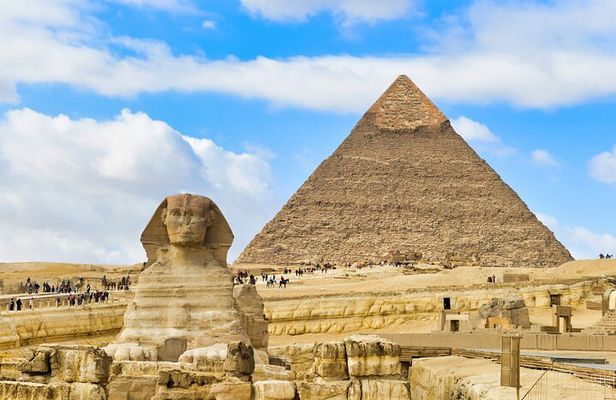 Giza pyramids+Sphinx+The Egyptian Museum