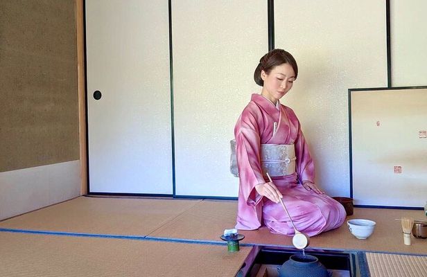 Tea Ceremony in a Japanese painter's Garden in Kyoto