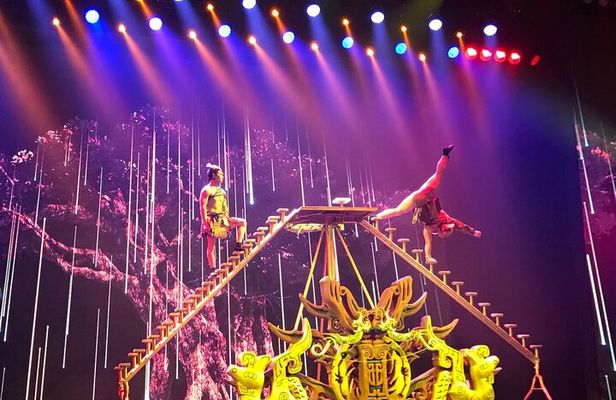 Beijing Evening Acrobat Show In Red Theater With Private Transfer