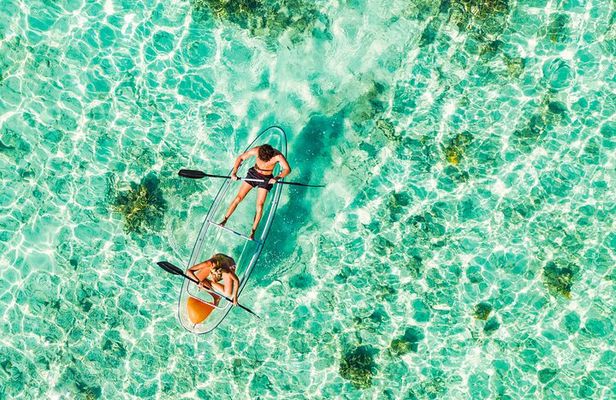 TRANSPARENT KAYAKING or SUP-ing AROUND ISLANDS