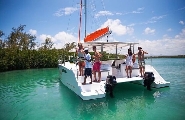 All inclusive CATAMARAN with BBQ : Ile aux cerf & GRSE waterfall